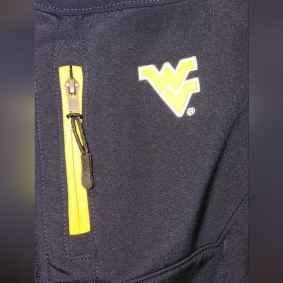 WEST VIRGINIA MOUNTAINEERS colosseum YOUTH MEDIUM 12/14 jacket preowned - Picture 10 of 11